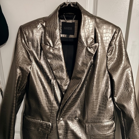 GUESS silver blazer - WORN ONCE - Picture 1 of 3